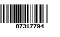 Código de Barras 87317794