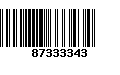 Código de Barras 87333343