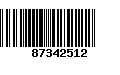 Código de Barras 87342512