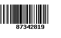 Código de Barras 87342819