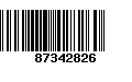 Código de Barras 87342826