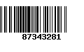 Código de Barras 87343281