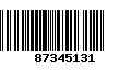 Código de Barras 87345131