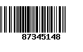 Código de Barras 87345148