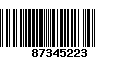 Código de Barras 87345223