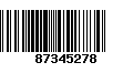 Código de Barras 87345278