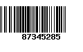 Código de Barras 87345285