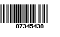 Código de Barras 87345438