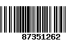 Código de Barras 87351262