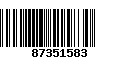 Código de Barras 87351583