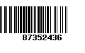 Código de Barras 87352436