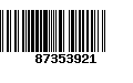 Código de Barras 87353921