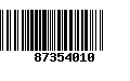 Código de Barras 87354010