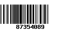 Código de Barras 87354089