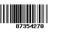 Código de Barras 87354270