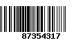 Código de Barras 87354317