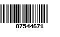 Código de Barras 87544671