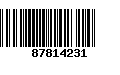 Código de Barras 87814231