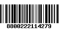 Código de Barras 8800222114279