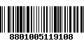 Código de Barras 8801005119108