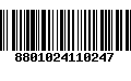 Código de Barras 8801024110247