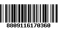 Código de Barras 8809116170360