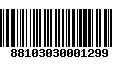 Código de Barras 88103030001299