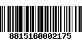 Código de Barras 8815160002175