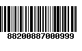 Código de Barras 88200887000999