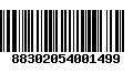 Código de Barras 88302054001499