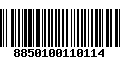 Código de Barras 8850100110114