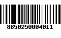 Código de Barras 8850250004011