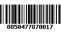 Código de Barras 8850477870017