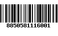 Código de Barras 8850581116001