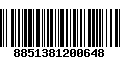 Código de Barras 8851381200648