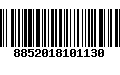 Código de Barras 8852018101130