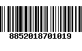 Código de Barras 8852018701019