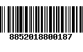 Código de Barras 8852018800187