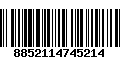 Código de Barras 8852114745214