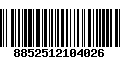 Código de Barras 8852512104026