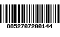 Código de Barras 8852707200144