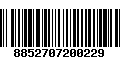 Código de Barras 8852707200229