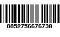Código de Barras 8852756676730