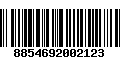 Código de Barras 8854692002123