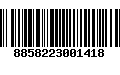 Código de Barras 8858223001418