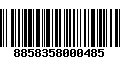 Código de Barras 8858358000485