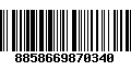 Código de Barras 8858669870340