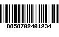 Código de Barras 8858702401234