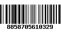 Código de Barras 8858705610329