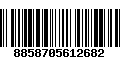 Código de Barras 8858705612682